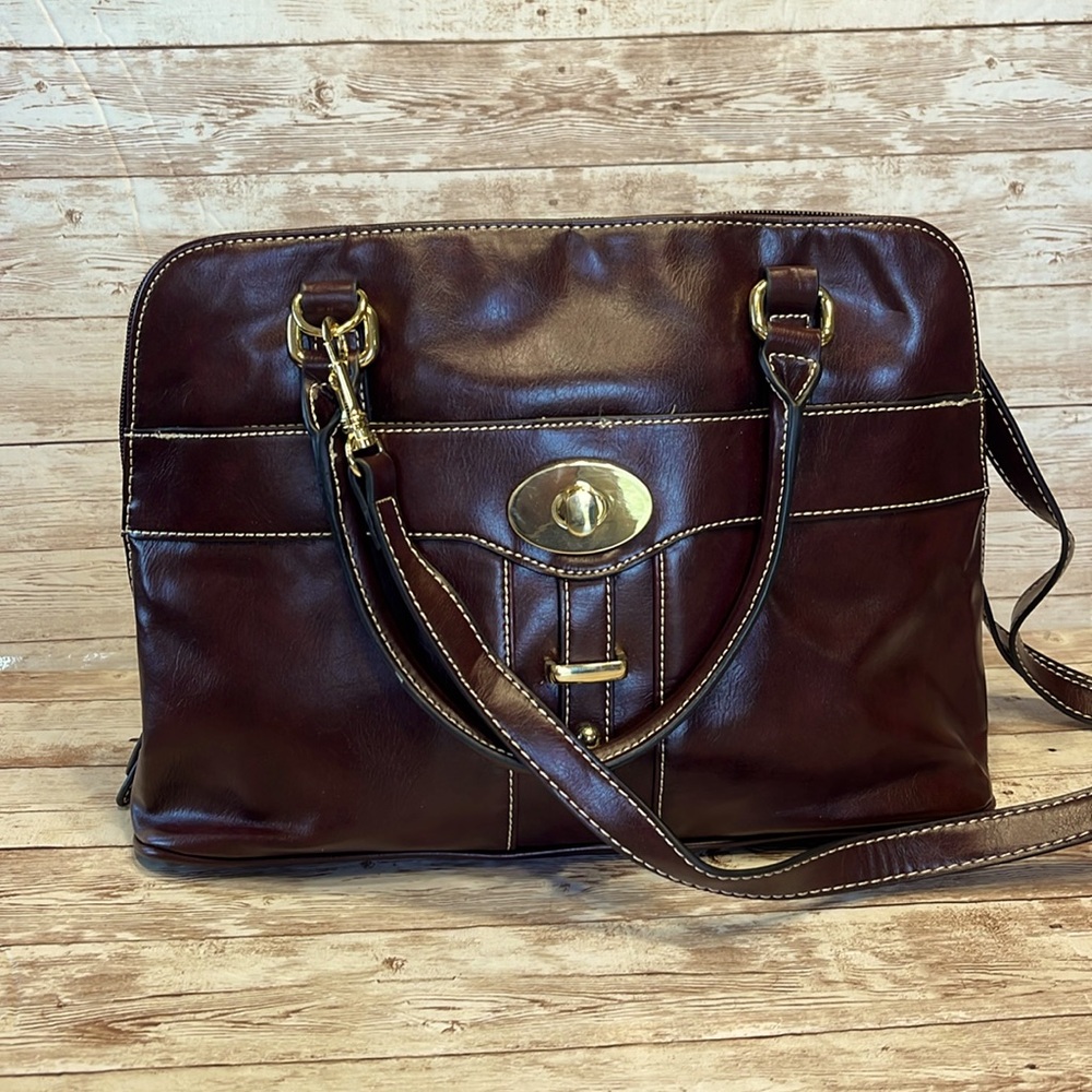Giani Bernini Brown Crossbody Handbag Satchel